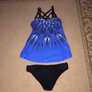Two piece bathing suit size M.  Bikini bottoms